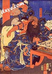 Woodblock printing by Utagawa Kuniyoshi of Hua Tuo